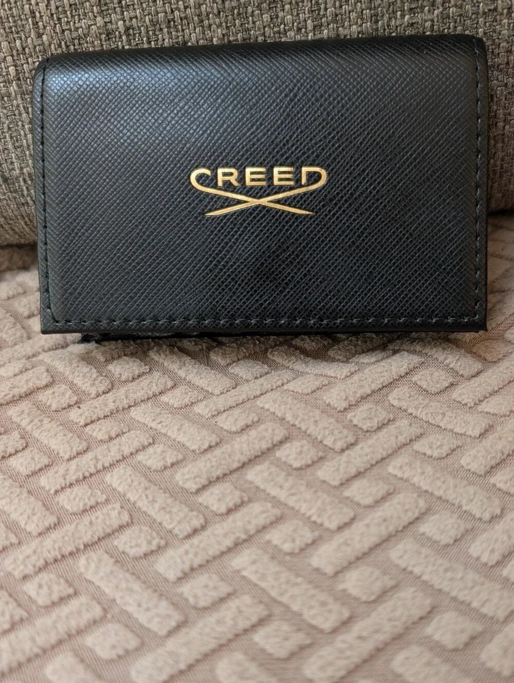 CREED Black Saffiano Leather Wallet NWOT - Picture 2 of 6